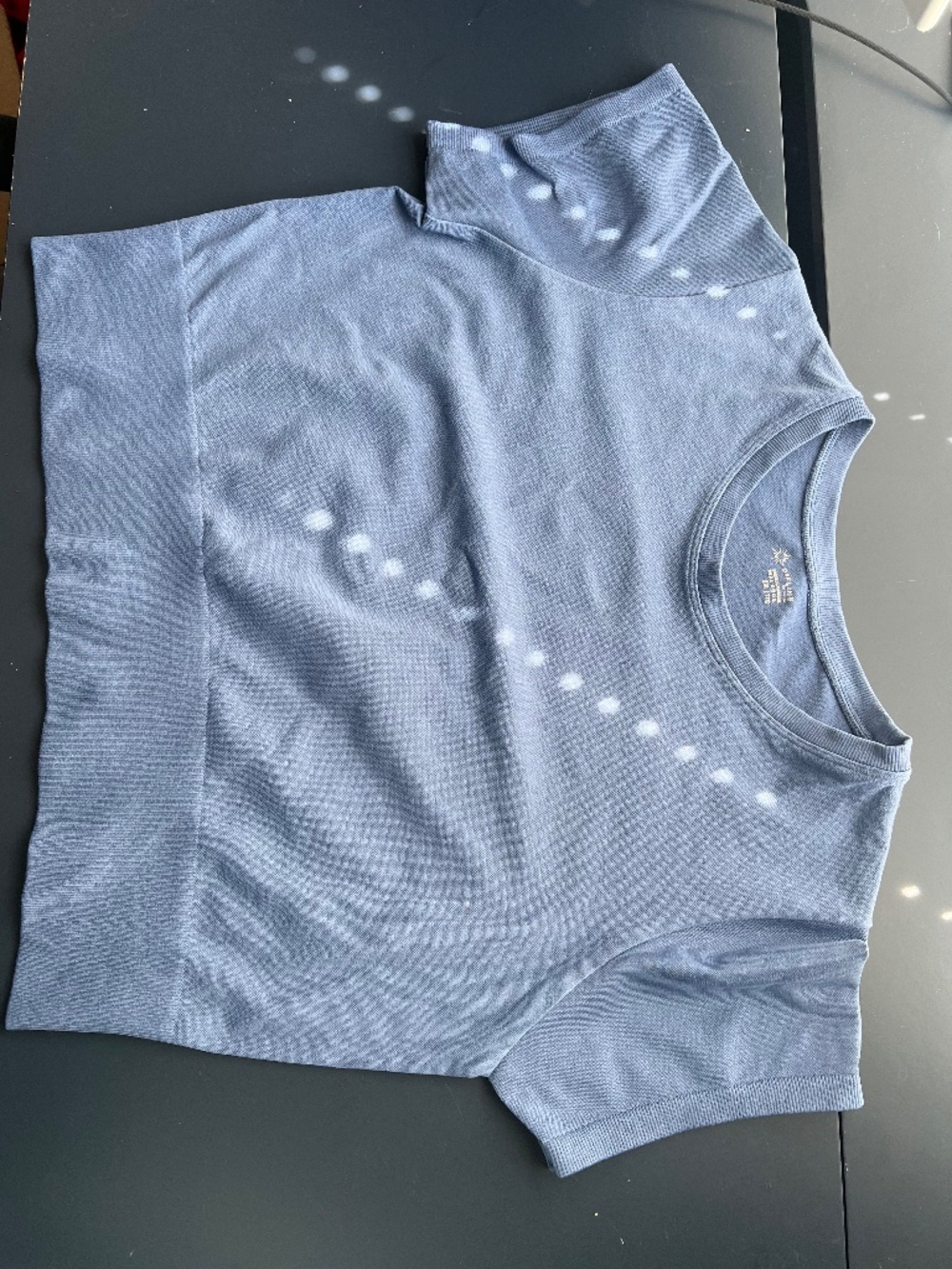 Offline by Aerie Real Good Seamless Cropped Muscle Tank – BLUE – XXL